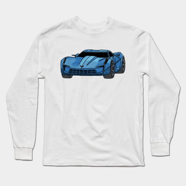 Corvette Stingray Concept Long Sleeve T-Shirt by Dwils7924